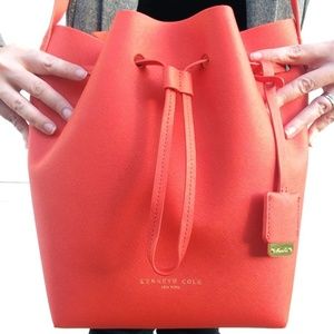 Kenneth Cole Orange Bucket Bag